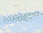 Map of bottom photo locations taken by USGS SEAB OSS in the Phase II area